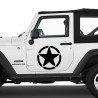 Adesivo zoom stella per Jeep auto bianca