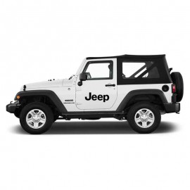 Adesivo scritta grande per Jeep auto bianca