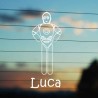 Adesivo C3PO con nome