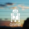 Adesivo R2d2 con nome