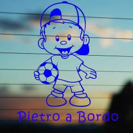 Adesivo Bimbo Pallone