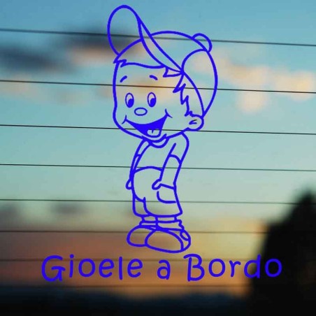 Adesivo Bimbo Cappello