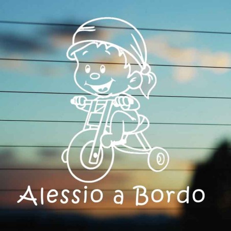 Adesivo Bimbo Triciclo
