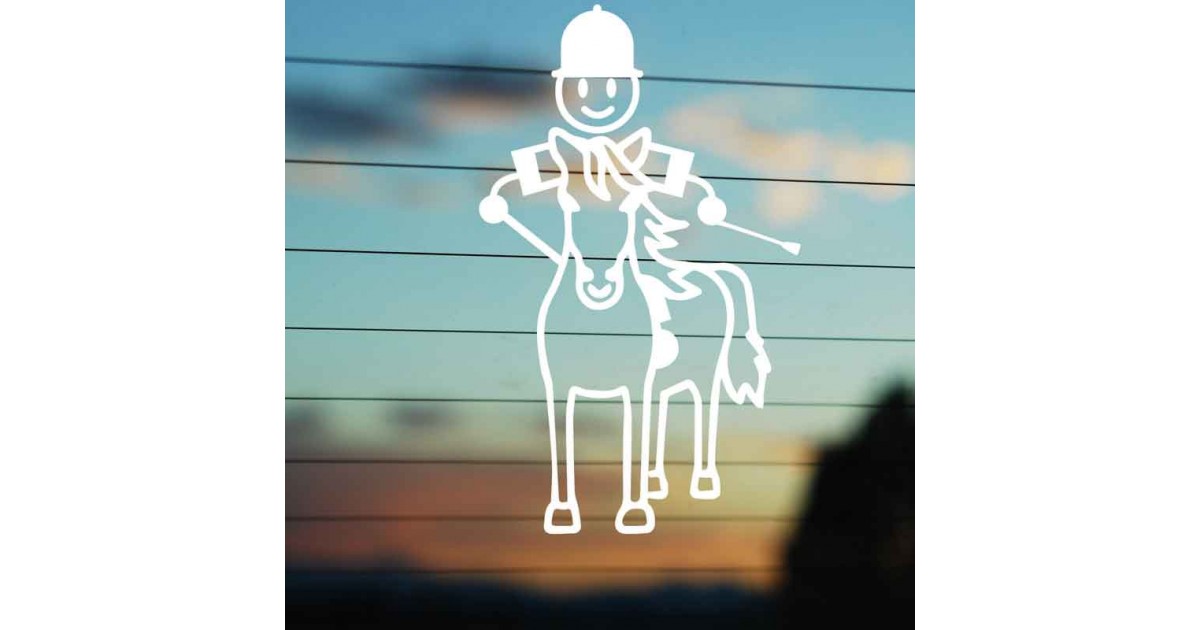 Adesivo Famiglia Papà a Cavallo