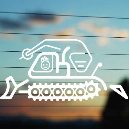 Adesivo Famiglia Papà Gatto Nevi