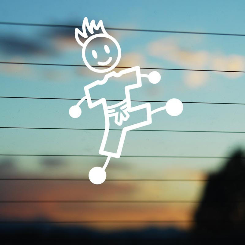 Adesivo Famiglia Papà Karate personalizzato - SonoNato