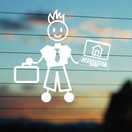 Adesivo Famiglia Papà Architetto