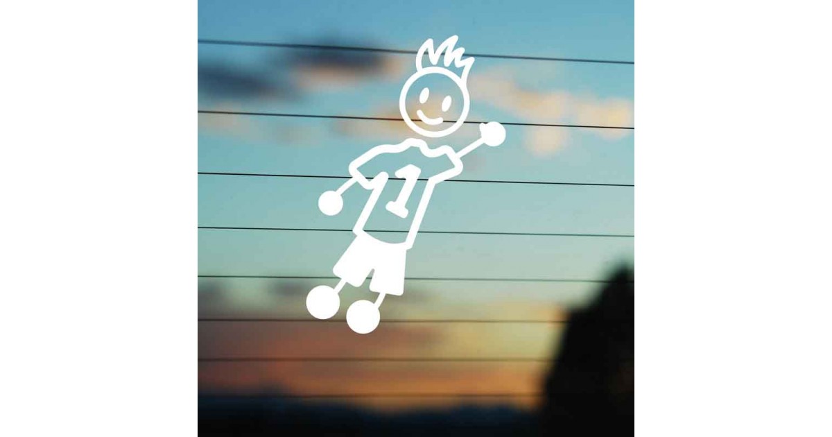 Adesivo Famiglia Papà Portiere n. 1 in tuffo