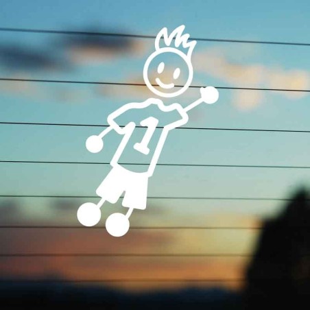 Adesivo Famiglia Papà Portiere n. 1 in tuffo