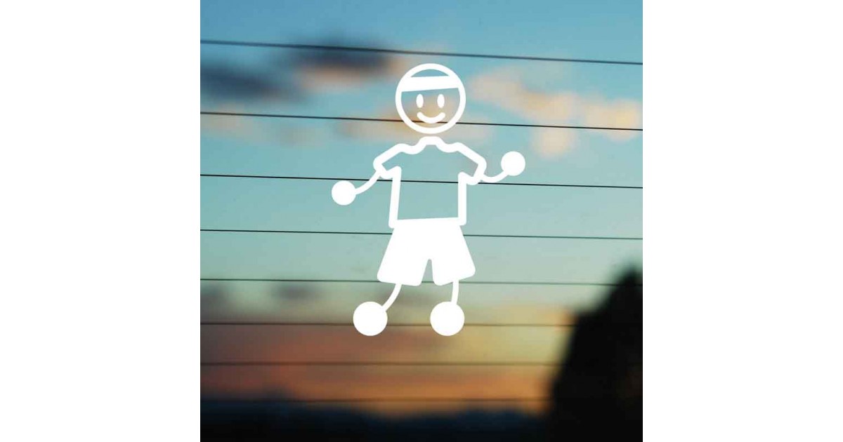 Adesivo Famiglia Papà Jogging