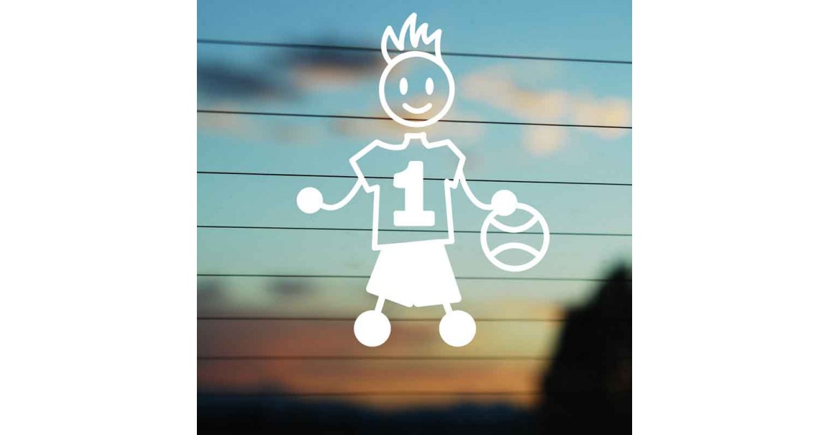 Adesivo Famiglia Papà Basket