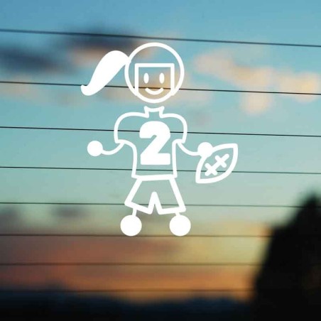Adesivo Famiglia Mamma Football Americano