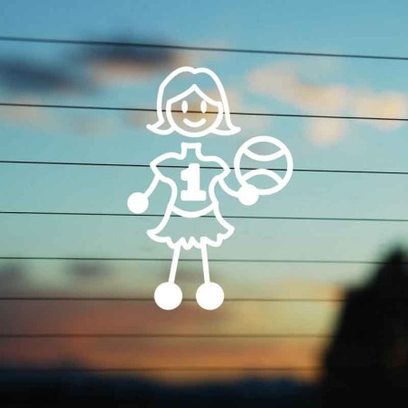 Adesivo Famiglia Mamma Pallavolo