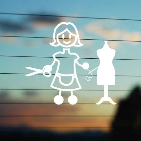 Adesivo Famiglia Mamma Sarta