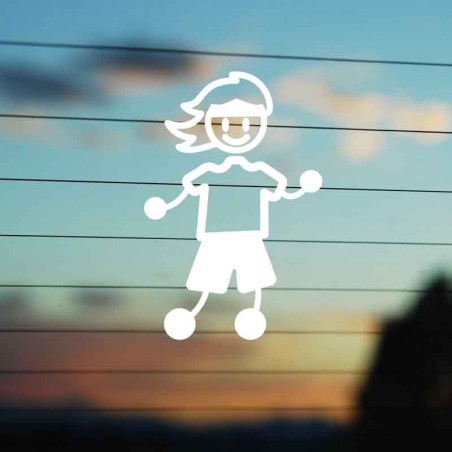 Adesivo Famiglia Mamma Jogging