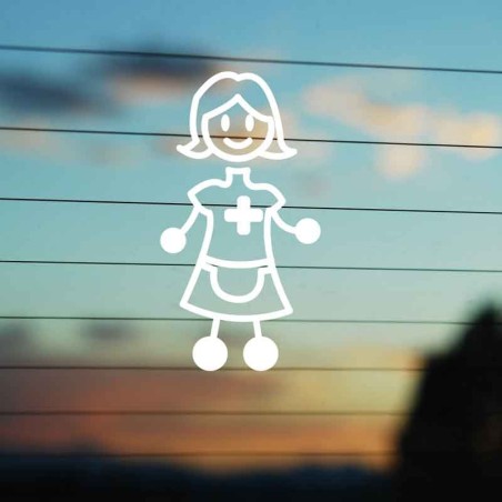 Adesivo Famiglia Mamma Yoga