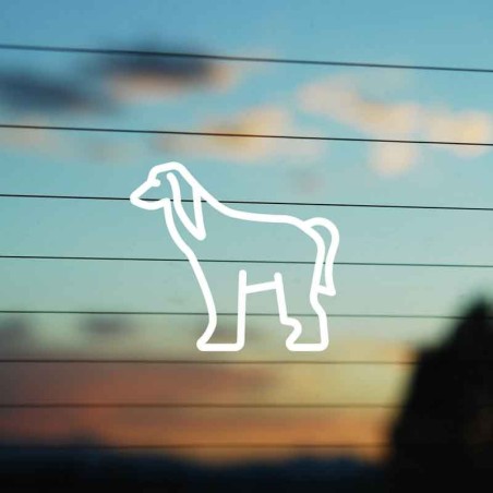 Adesivo Famiglia Cane Levriero Afgano