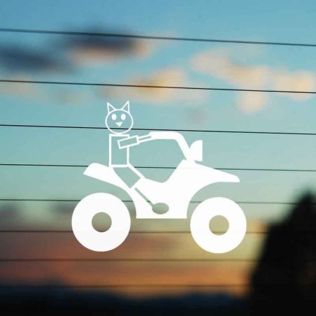 Adesivo Famiglia Gatto Quad