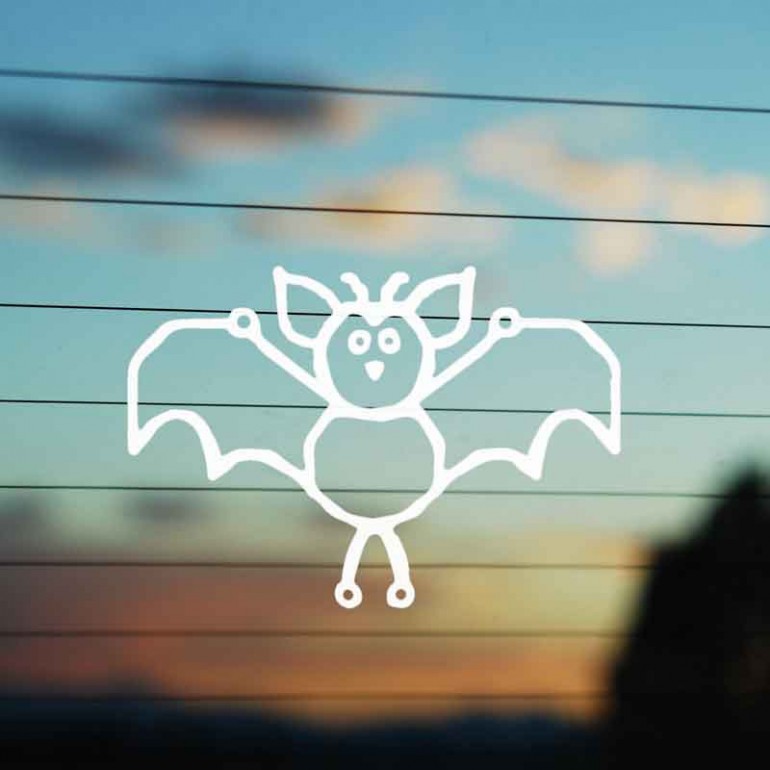 Adesivo Famiglia Pipistrello Adesivo Famiglia Pipistrello