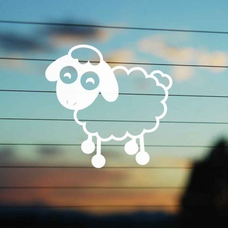 Adesivo Famiglia Pecora