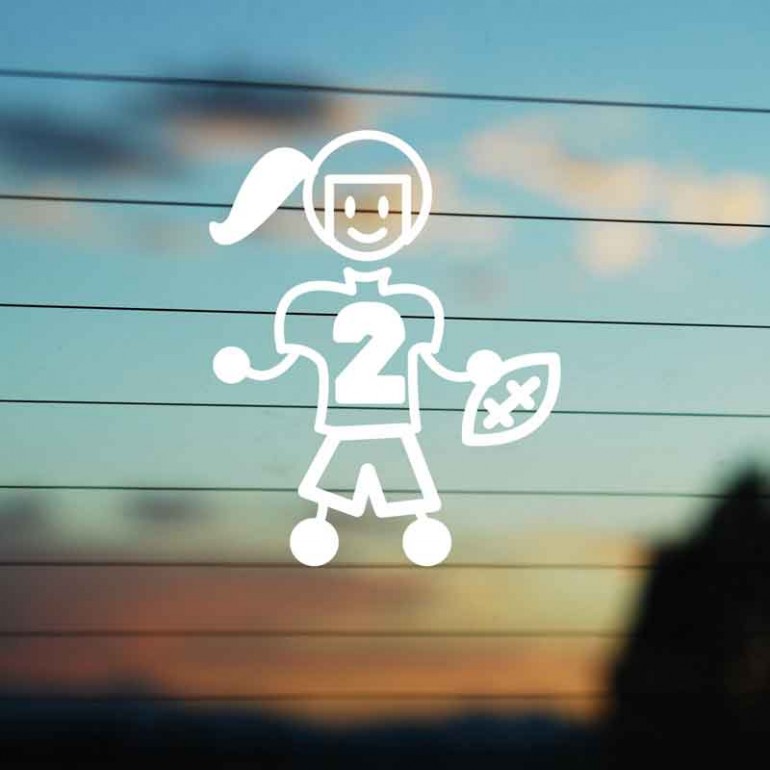 Adesivo Famiglia Bimba Grande Football Americano Adesivo Famiglia Bimba Grande Football Americano