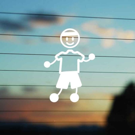 Adesivo Famiglia Bimbo Grande Jogging