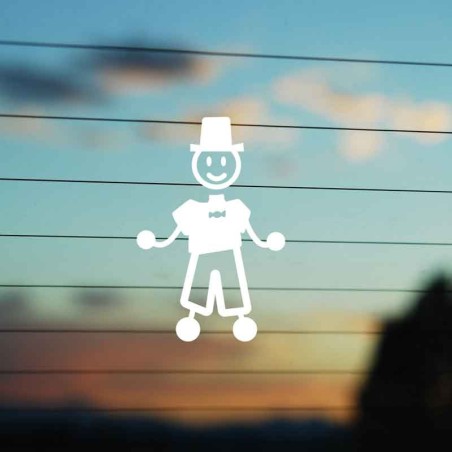 Adesivo Famiglia Bimbo Medio Matrimonio