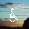 Adesivo Famiglia Bimbo Medio Disabile