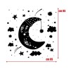 Adesivo Murale Luna Stelle Grande