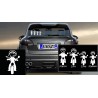 Crea la tua Famiglia su Adesivo personalizzato Mamma in Moto