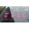 Esempio realizzazione Adesivo Famiglia in Moto Gatto