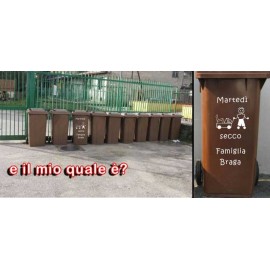 adesivi raccolta differenziata